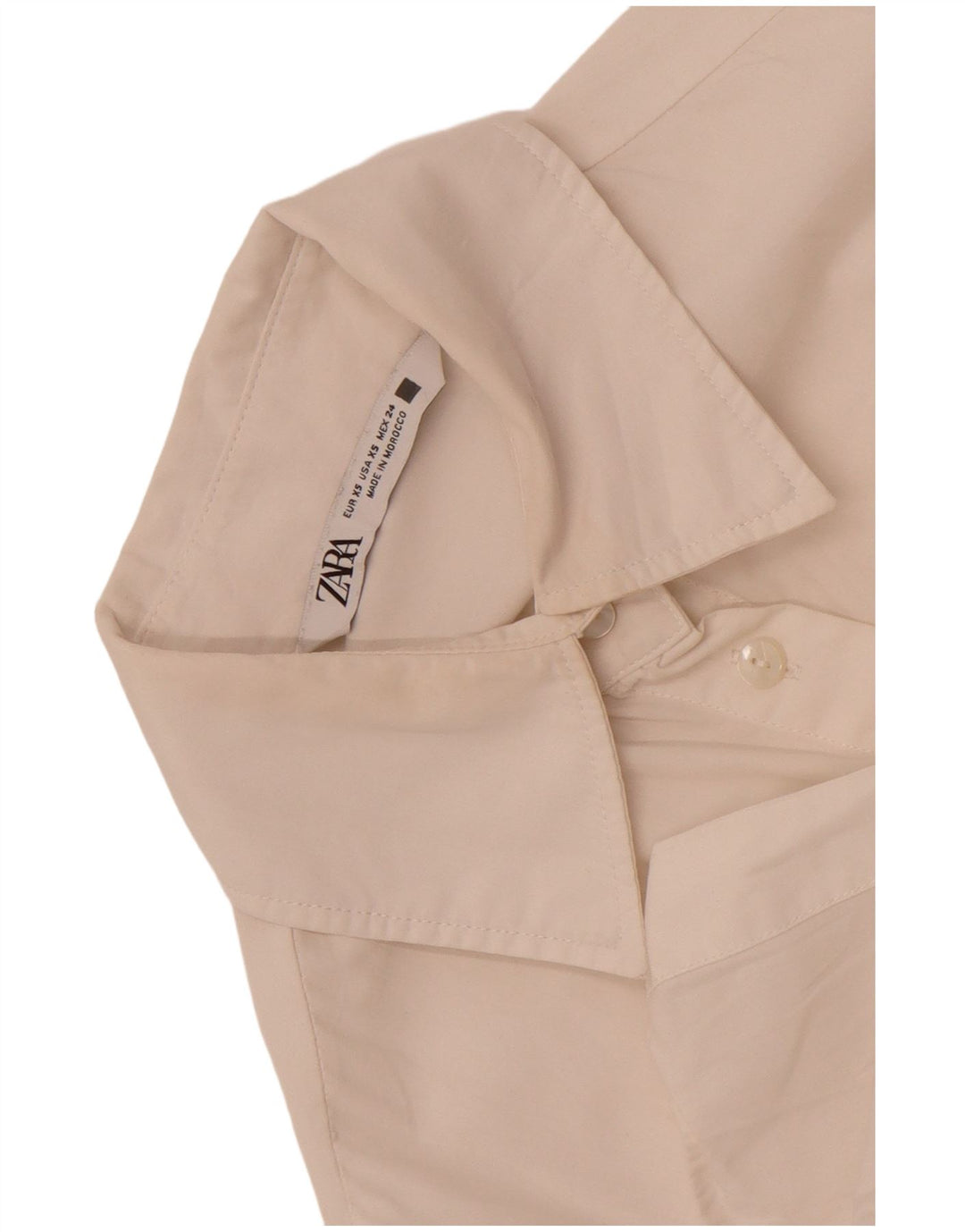 Женская блузка-рубашка оверсайз Zara UK 6 XS, белая