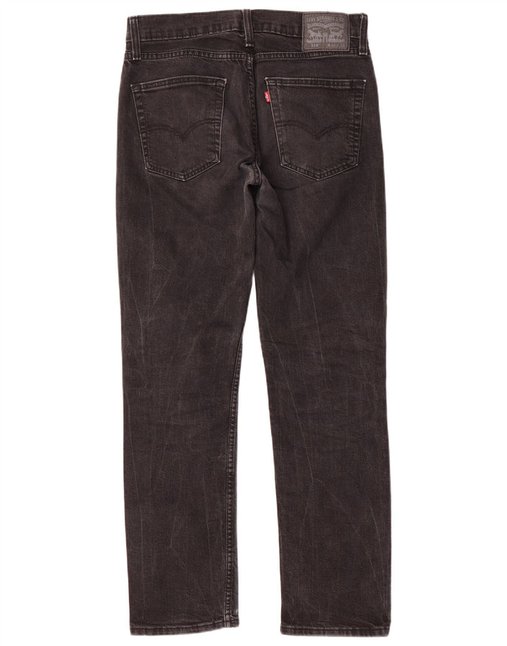 Мужские прямые джинсы Levi's 514 W31 L32, черный хлопок