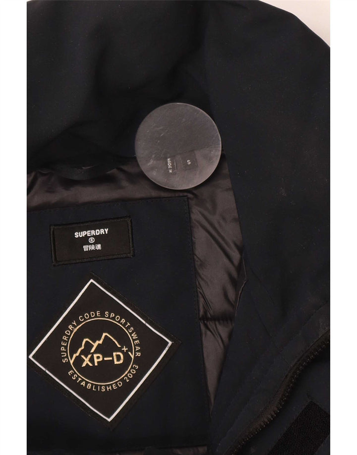 Мужская ветровка Superdry UK 36, маленькая, темно-синяя