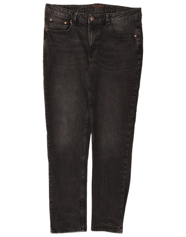 Мужские зауженные джинсы Ben Sherman Brighton W36 L32, черный хлопок