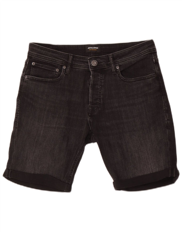Мужские джинсовые шорты Jack & Jones Medium W32, черные, хлопковые