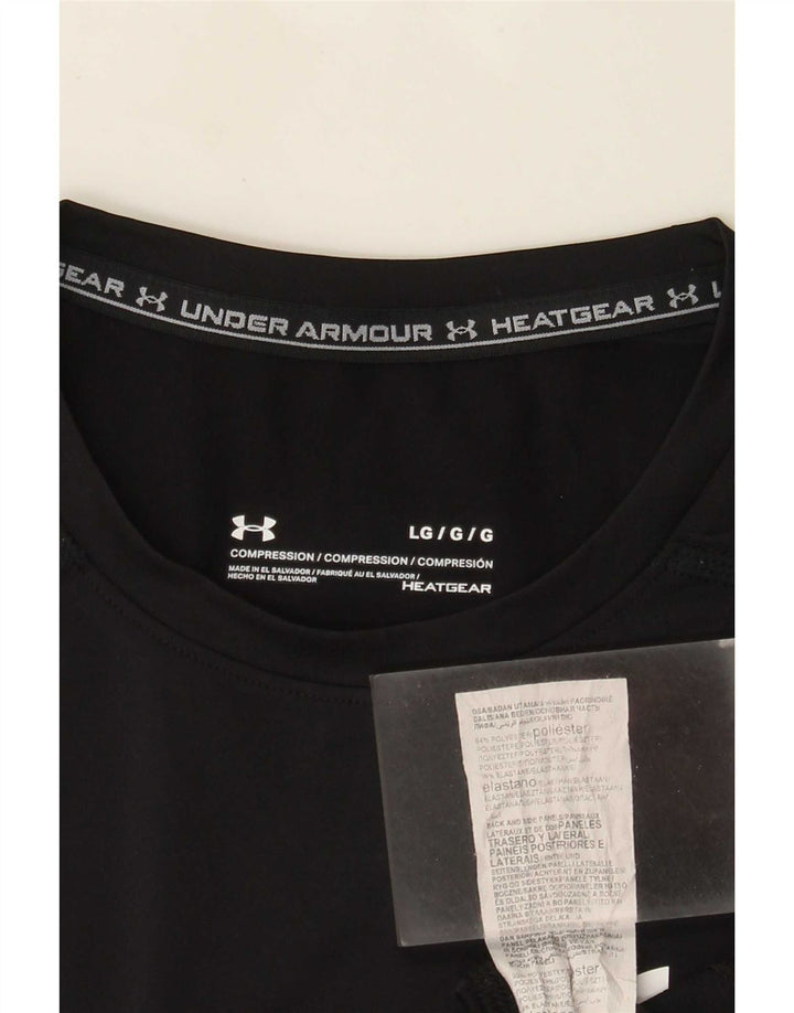 Мужская компрессионная футболка Under Armour, большой черный полиэстер