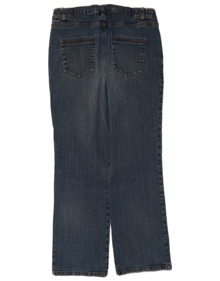 Женские прямые джинсы Marks & Spencer UK 14, средние W34 L28, синие, хлопок