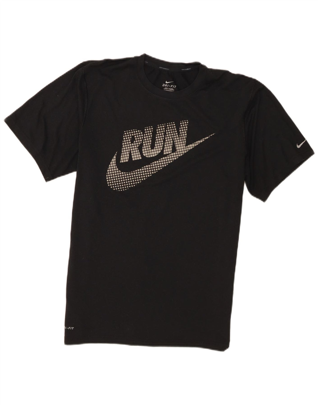 Мужская футболка Nike Dri Fit с графическим рисунком, средний черный полиэстер