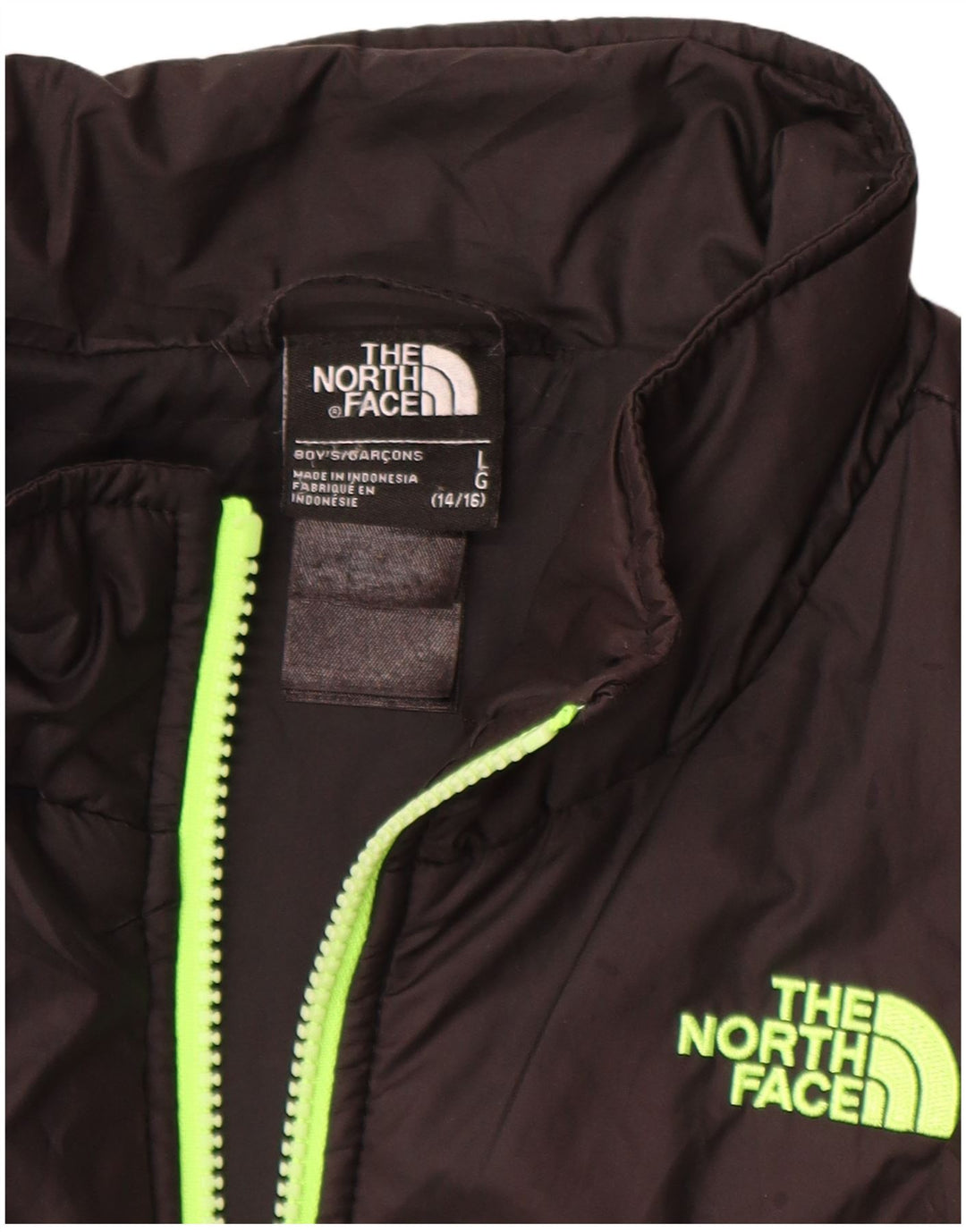 Стеганая куртка с подкладкой для мальчиков The North Face, большой размер, черный полиэстер, 14–15 лет