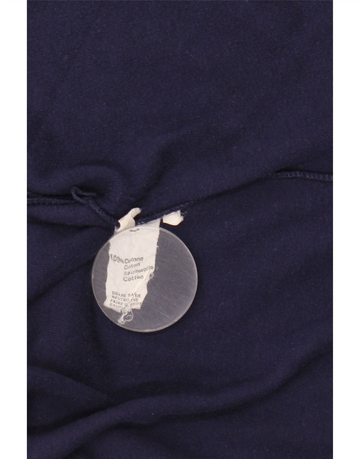 ВИНТАЖНЫЙ женский спортивный костюм, верхняя куртка UK 16, большой темно-синий хлопок