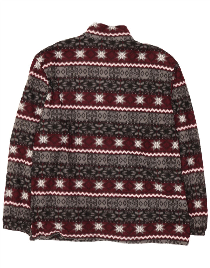Мужская флисовая куртка JINHAOLAI UK 46 3XL серая, полиэстер Fair Isle