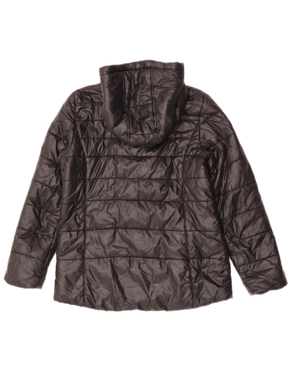 Michael Kors Girls Hooded Padded Jacket 15-16 Years Black Nylon