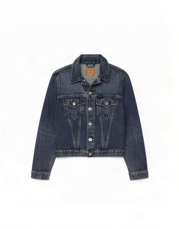 Женская укороченная джинсовая куртка PEPE Jeans UK 10, маленькая синяя, хлопок