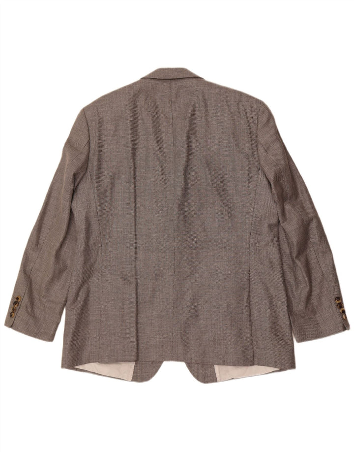 Мужской пиджак с 2 пуговицами Hugo Boss UK 44 2XL Серый Шелк