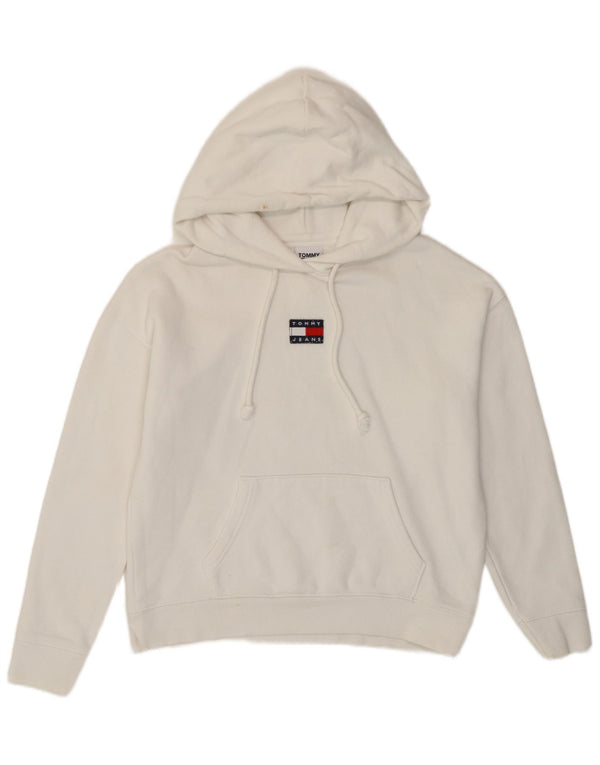 Женский джемпер с капюшоном Tommy Hilfiger UK 6 XS, белый хлопок