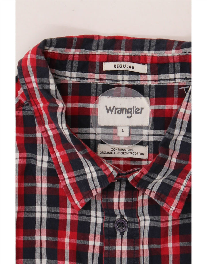 Мужская рубашка стандартного кроя с короткими рукавами WRANGLER, большая разноцветная клетка