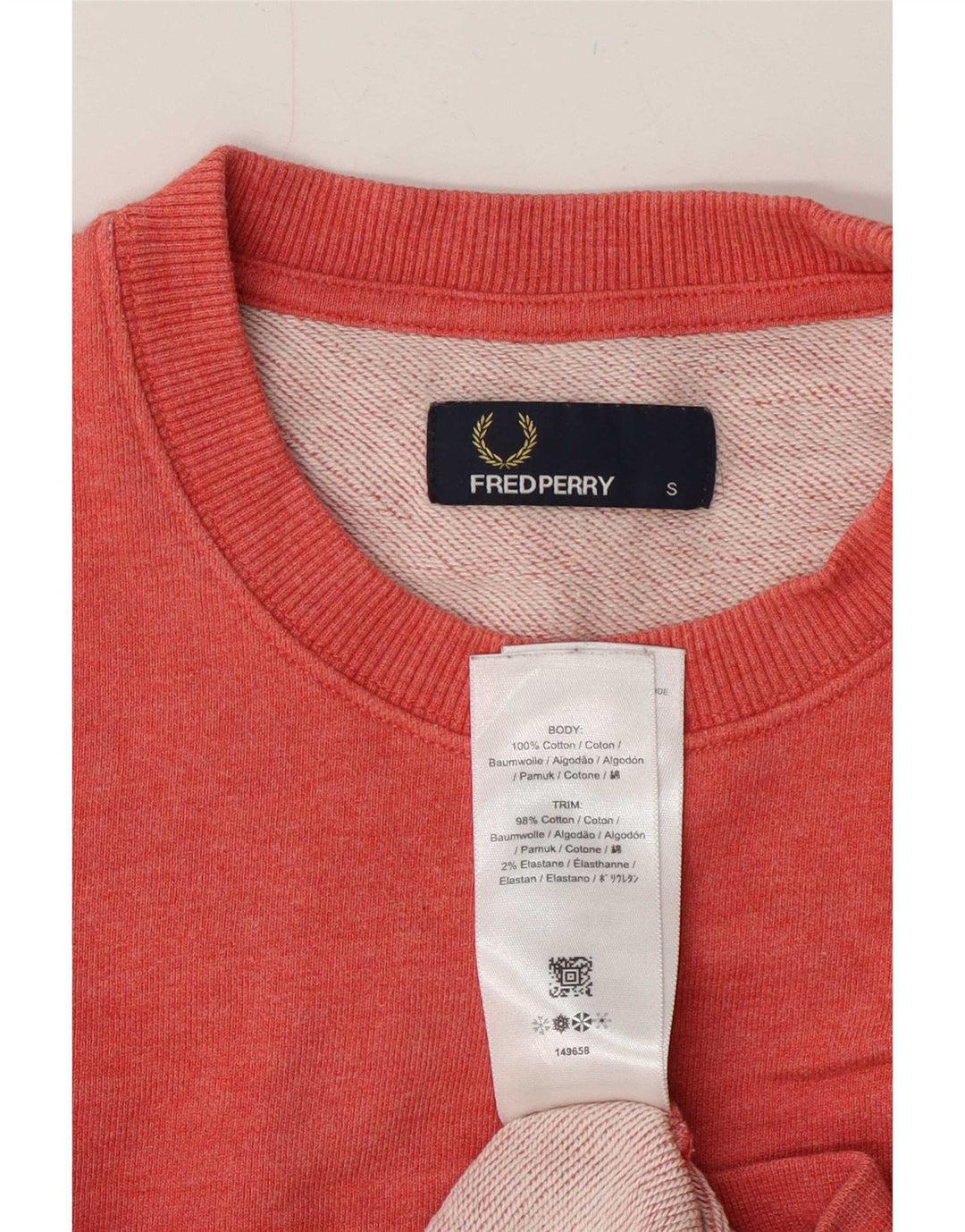 Мужской свитшот с рисунком Fred Perry, маленький красный хлопковый джемпер