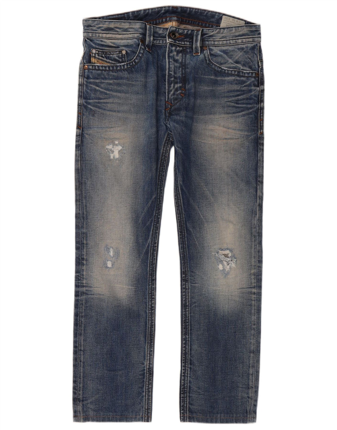 Мужские прямые джинсы Diesel Thavar W31 L27 синие