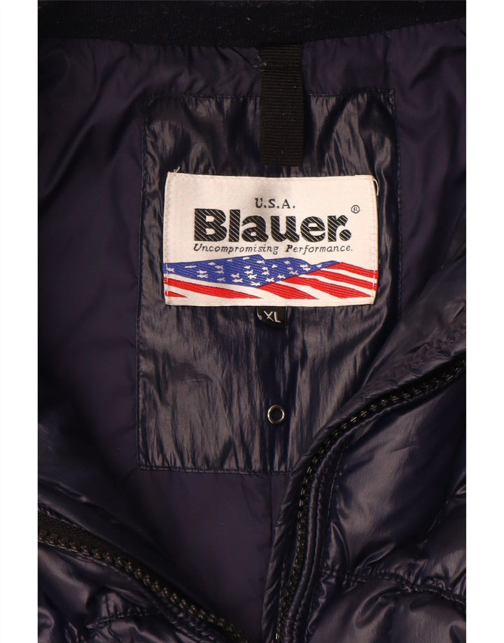 Женское стеганое пальто Blauer UK 18 XL, темно-синий полиэстер