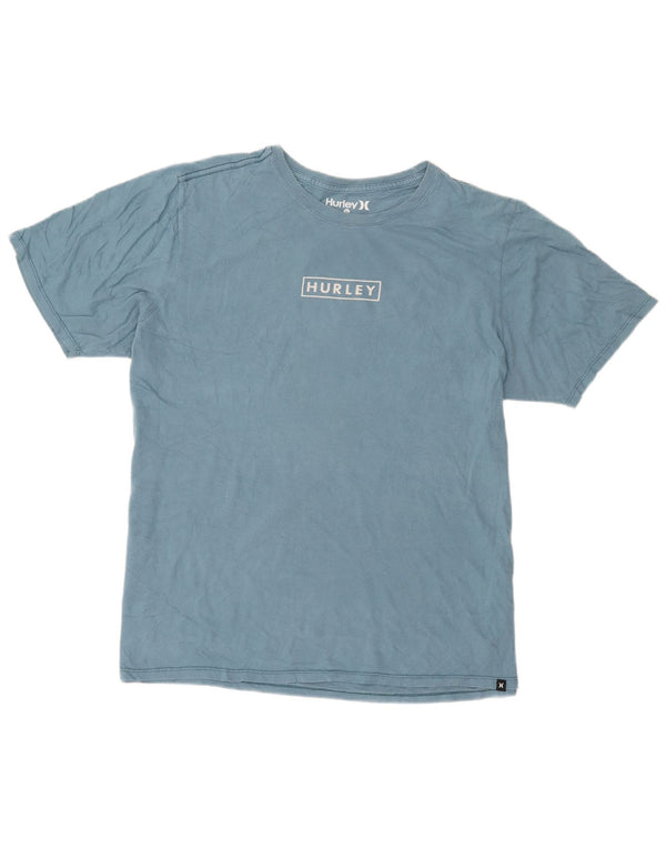 Мужская футболка с рисунком Hurley Top XL, синяя, хлопок