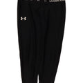Леггинсы с рисунком для девочек Under Armour, 11–12 лет, большой размер, черный полиэстер