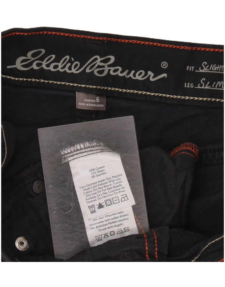 Женские узкие джинсы Eddie Bauer US 6, средние W30 L29, темно-синие, хлопковые