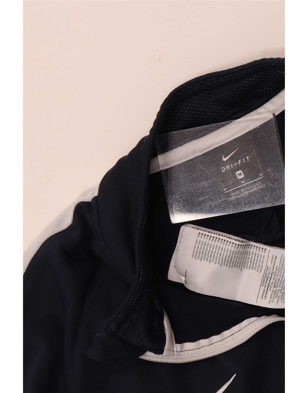 Мужской пуловер-спортивный костюм Nike Dri Fit, средний темно-синий с цветными блоками