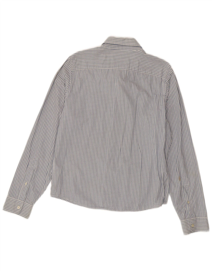 Мужская рубашка HOLLISTER XL, синяя клетка, хлопок