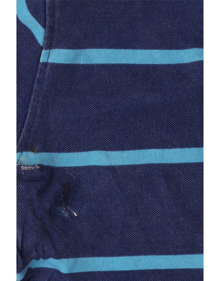 Crew Clothing Мужской свитшот с воротником на молнии, джемпер среднего размера, темно-синий в полоску