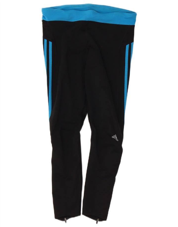 Женские леггинсы Climalite ADIDAS UK 12, средние черные цветные блоки