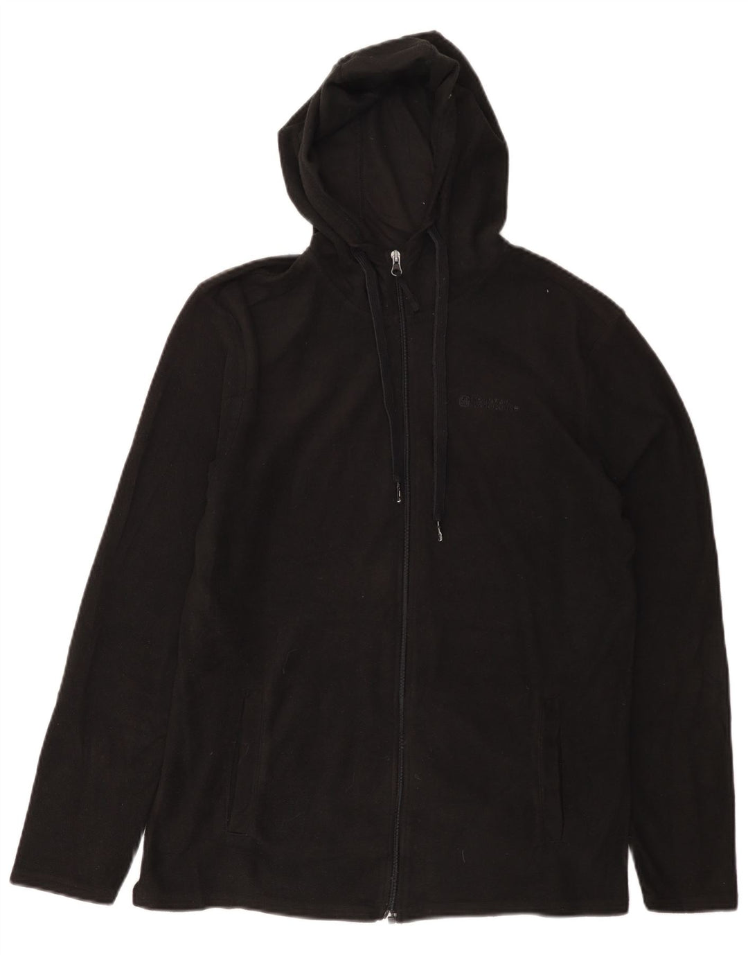 MOUNTAIN WAREHOUSE Мужская флисовая куртка с капюшоном UK 36, маленькая черная, полиэстер