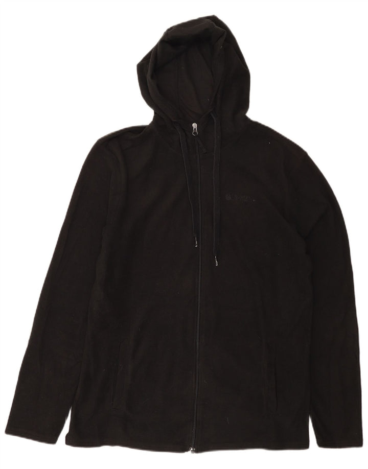 MOUNTAIN WAREHOUSE Мужская флисовая куртка с капюшоном UK 36, маленькая черная, полиэстер
