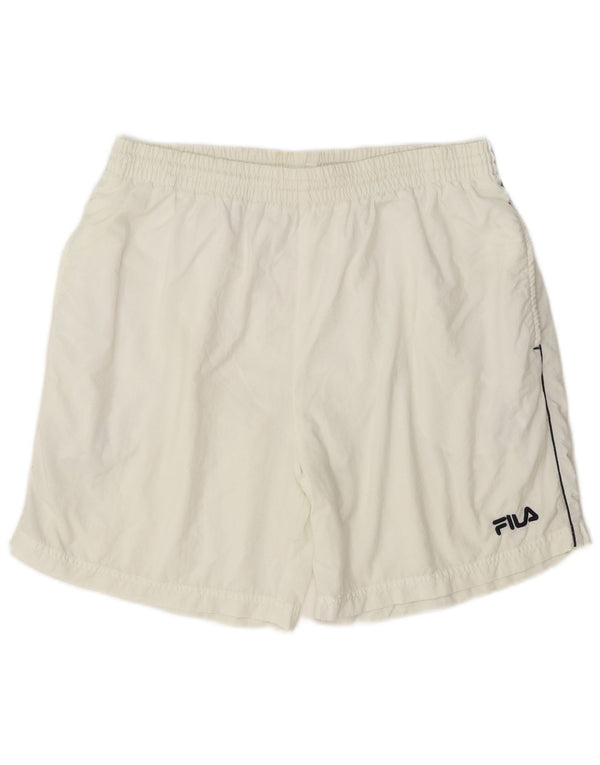 Мужские спортивные шорты Fila, большие белые из полиамида