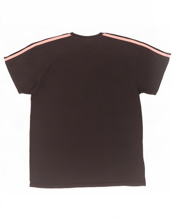 Женская футболка оверсайз Ellesse Top UK 10, маленькая, черный хлопок