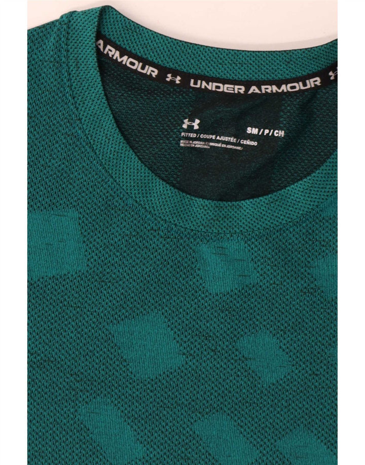 Мужская футболка Under Armour, маленький синий с геометрическим узором