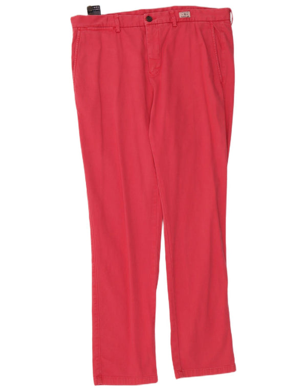 Tommy Hilfiger Мужские брюки-чинос стрейч W36 L32 Розовый хлопок