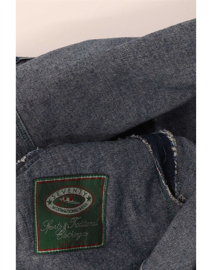 Мужская джинсовая куртка Seventy UK 40, большая синяя