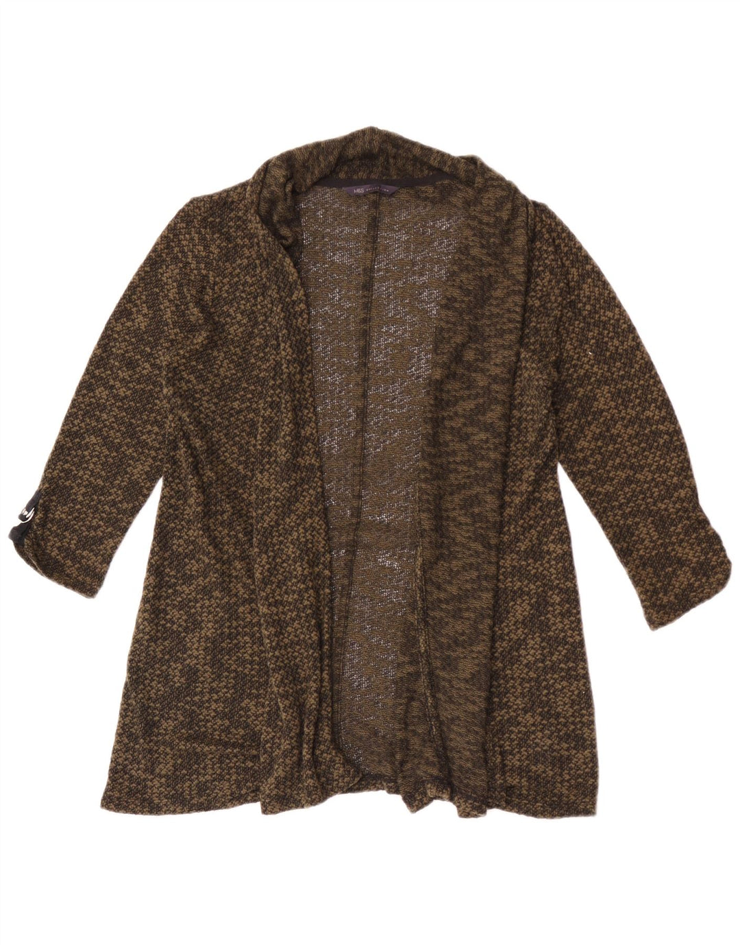 Женский кардиган с рукавом 3/4 Marks & Spencer UK 12, средний хаки