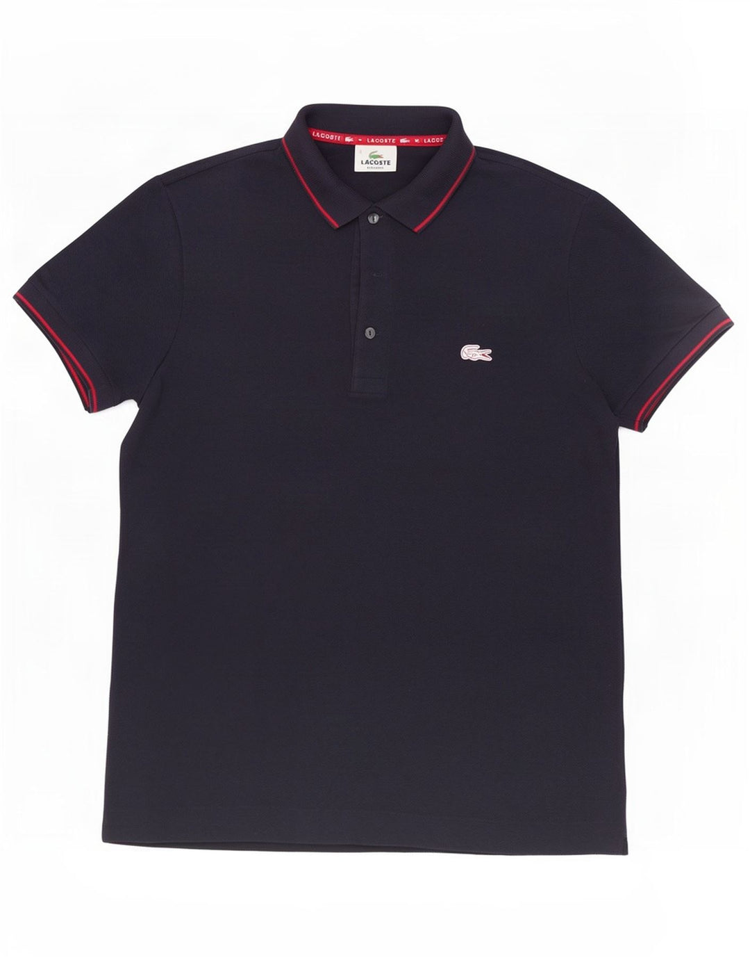 Мужская рубашка-поло стандартного кроя Lacoste, размер 3, маленькая, темно-синяя, хлопковая
