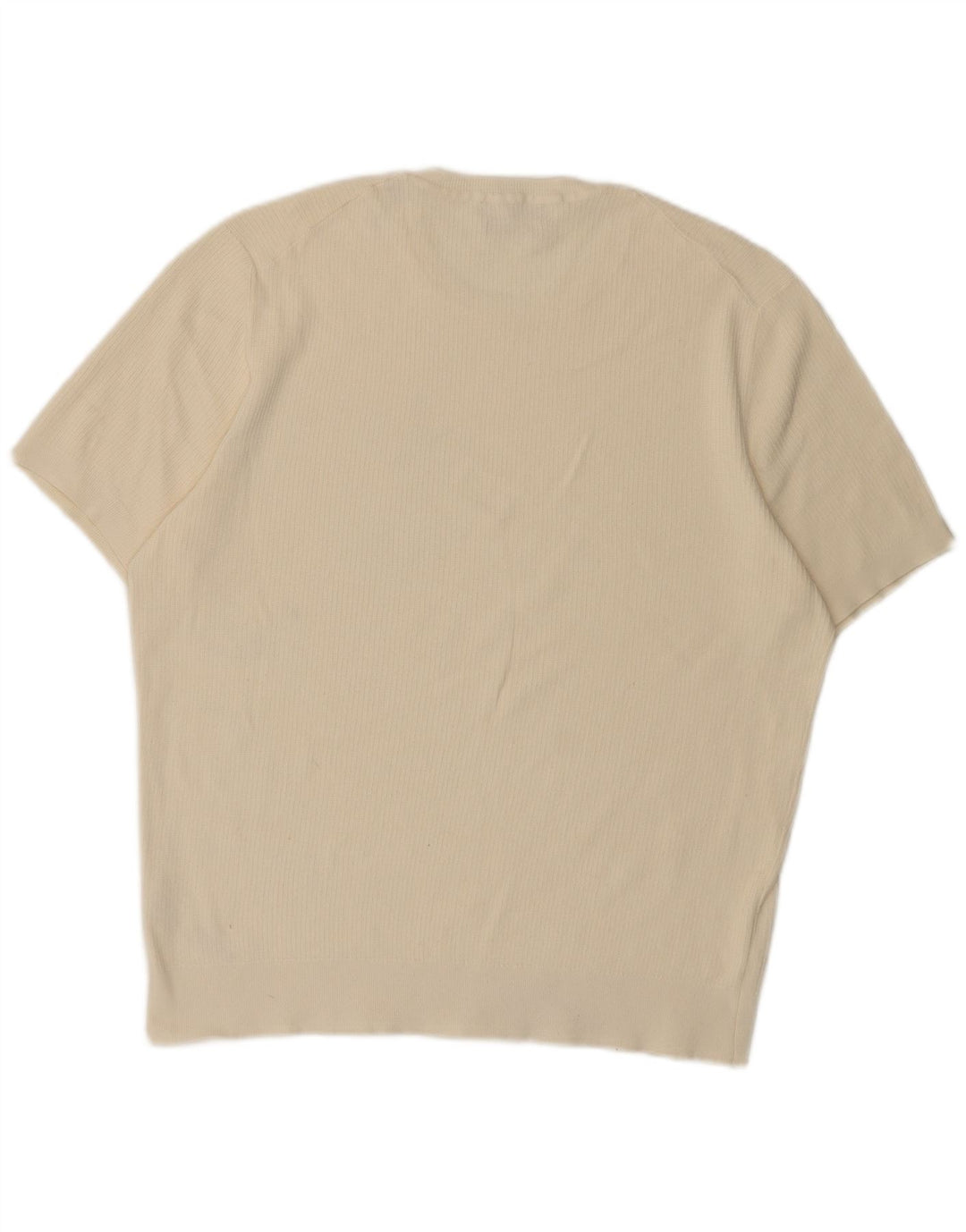 Massimo Dutti Мужская футболка с коротким рукавом, большой белый хлопок
