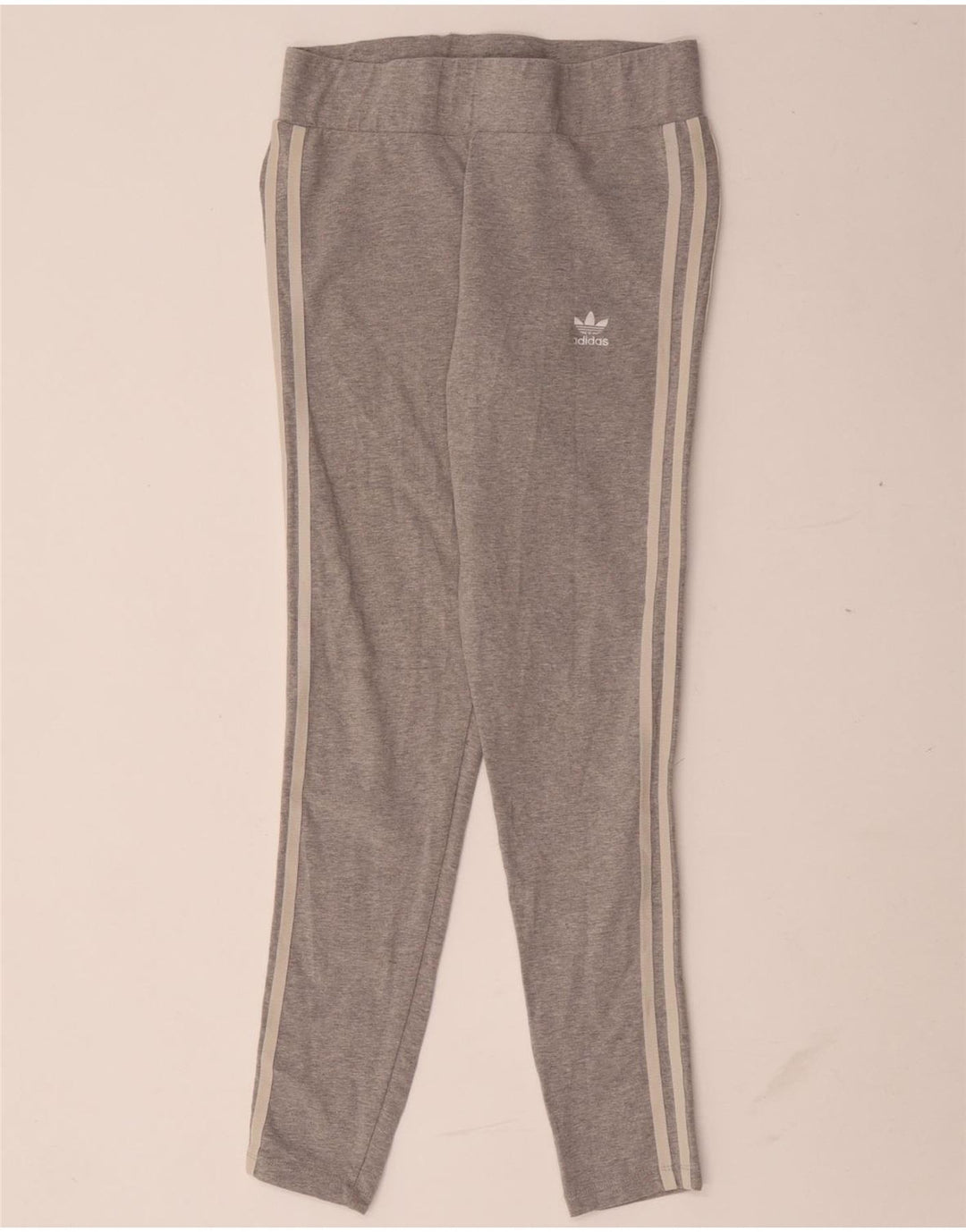 Женские леггинсы Adidas UK 12, средний серый хлопок с крапинками