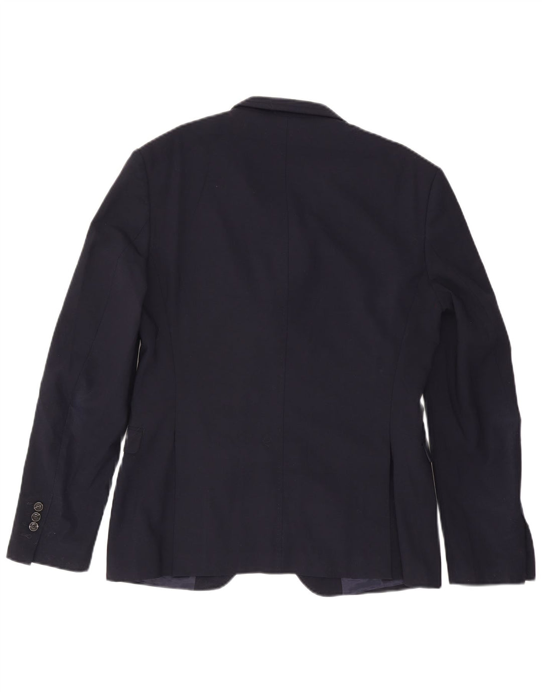 Мужской пиджак на двух пуговицах Zara EU 50, средний темно-синий, полиэстер