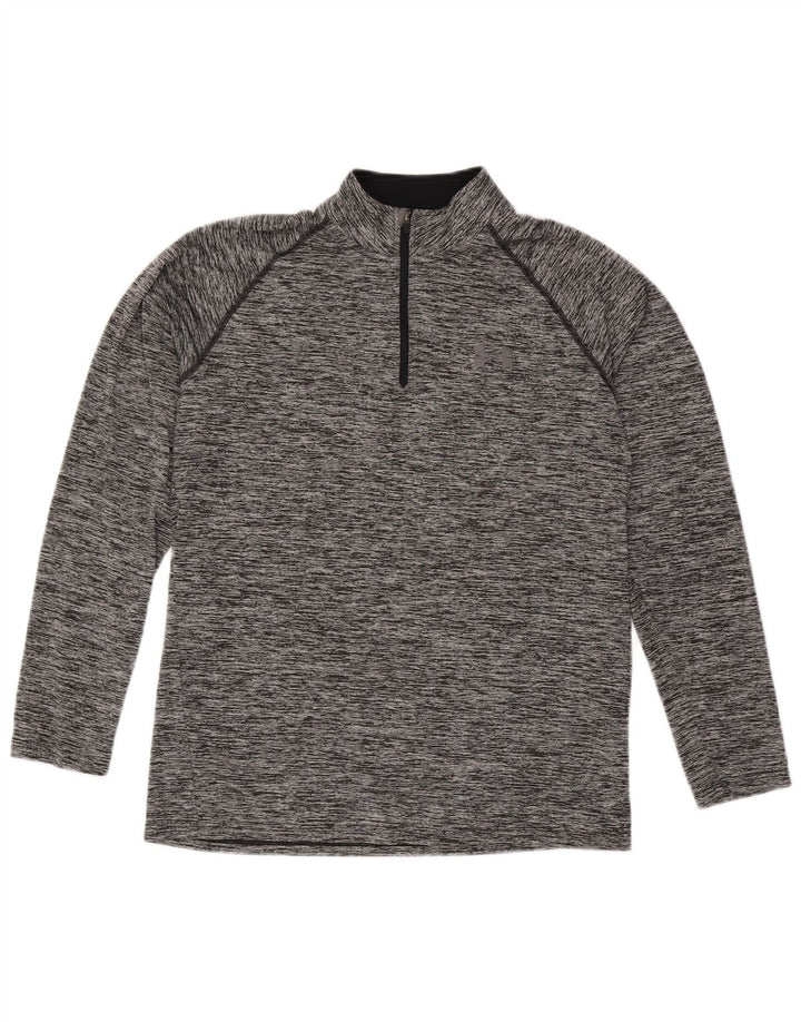 Мужской спортивный пуловер Under Armour Heat Gear, маленький серый в крапинку