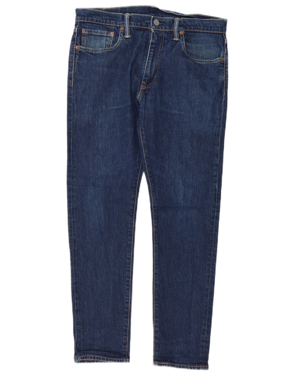 Мужские зауженные зауженные джинсы Levi's 512 W32 L30 синие, хлопок