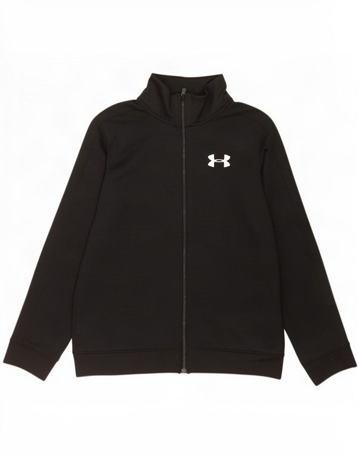 Спортивный костюм Under Armour для мальчиков, верхняя куртка 11–12 лет, большой черный полиэстер