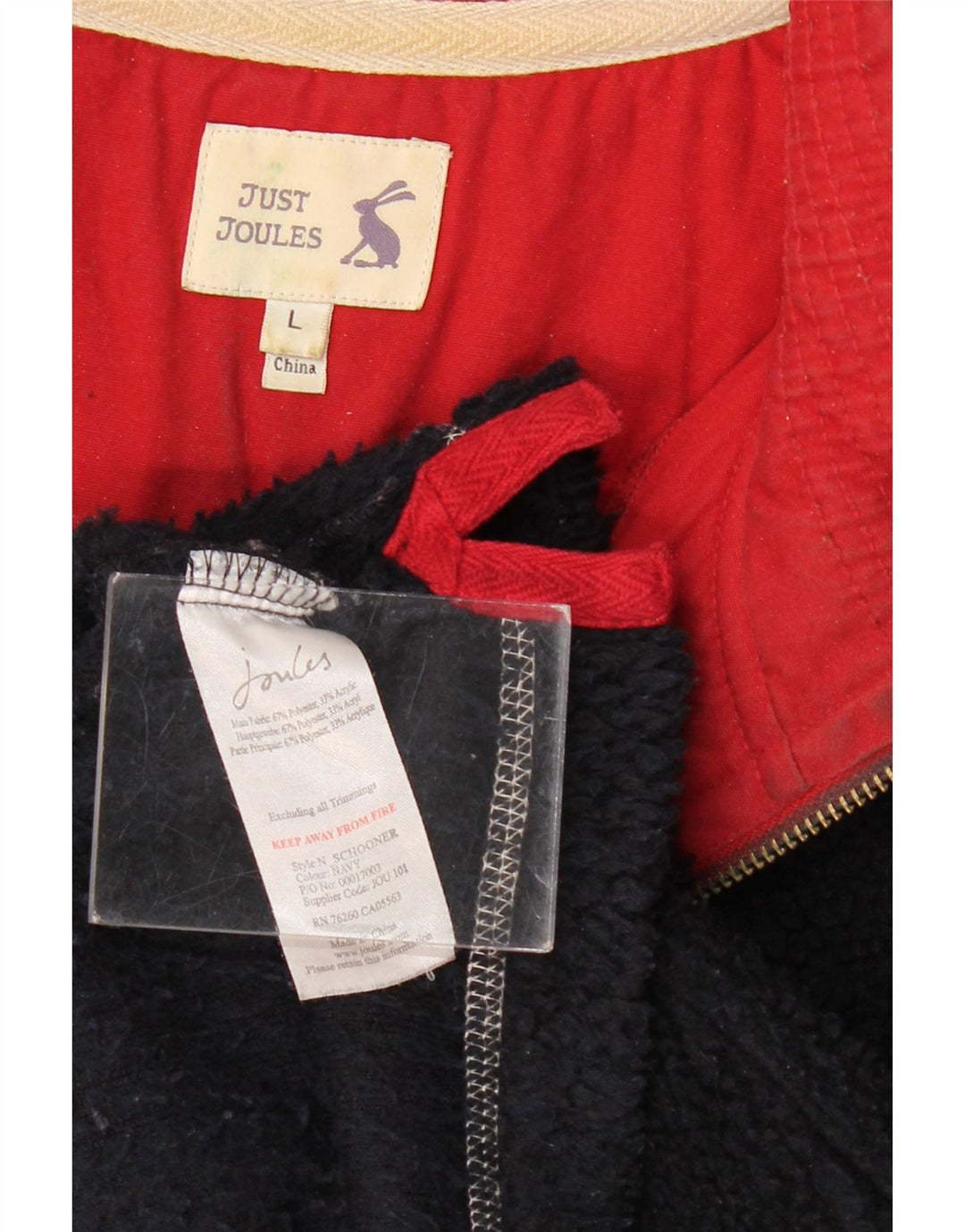 Мужской флисовый джемпер JOULES с воротником на молнии, большой черный, полиэстер