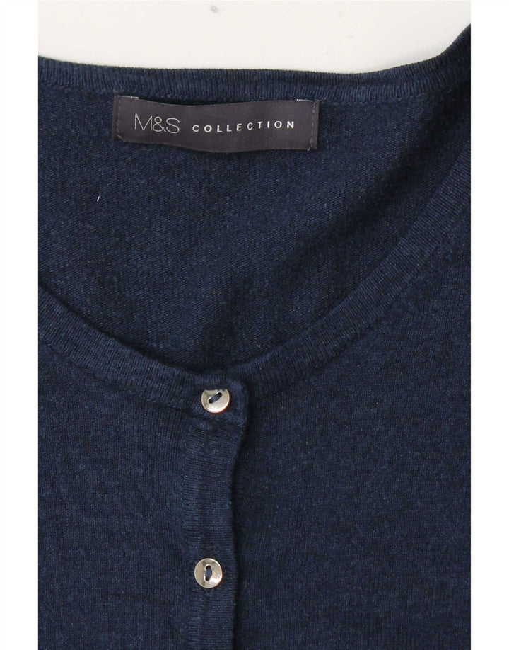 Женский кардиган Marks & Spencer UK 14, большой темно-синий