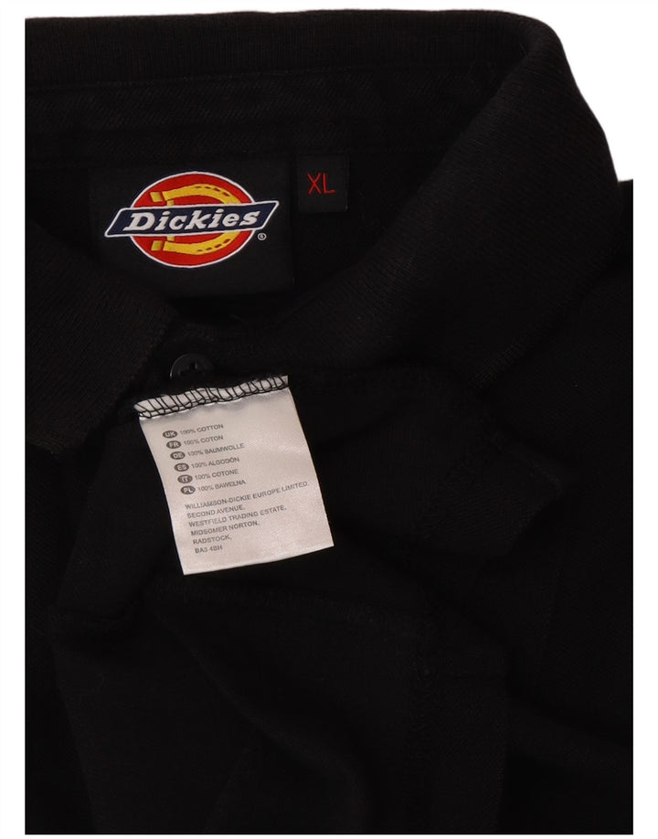 DICKIES Мужская рубашка поло с рисунком XL, черный хлопок