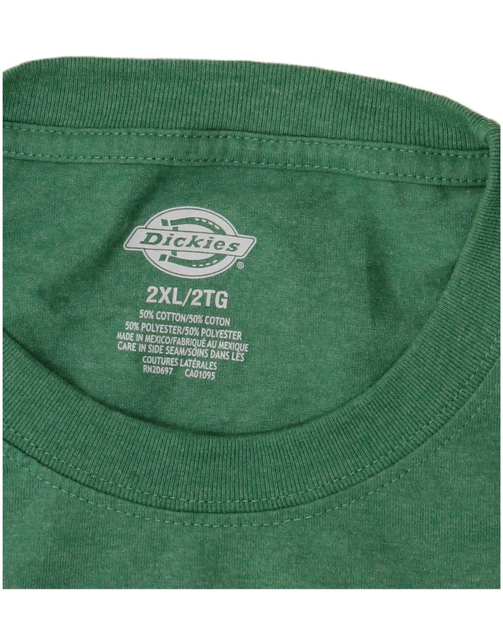 Мужская футболка Dickies Top 2XL, зеленый хлопок