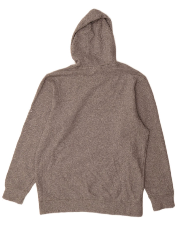 Adidas Mens Spartans Pleasant Valley Графический джемпер с капюшоном, средний серый