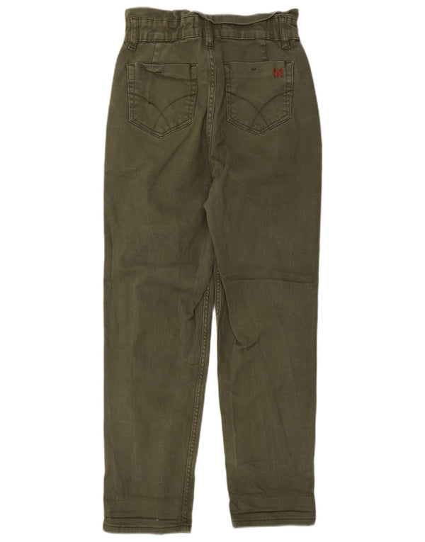 Crew Clothing Женские укороченные брюки с высокой талией UK 8 Small W26 L25 Хаки