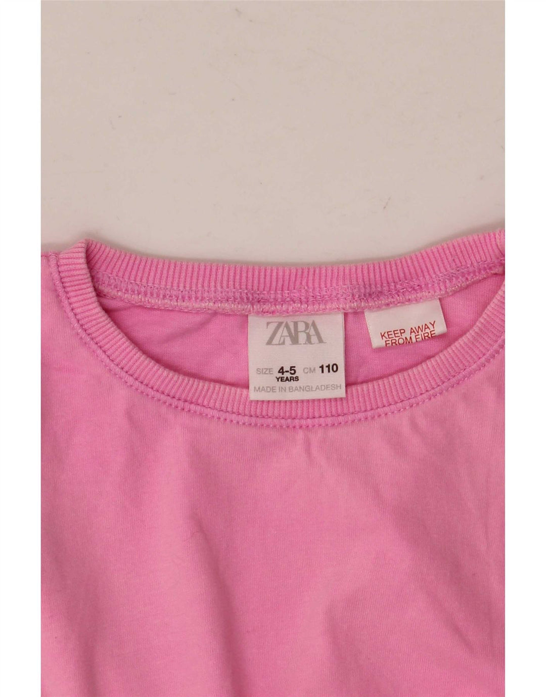 Футболка Zara для девочек, топ 4-5 лет, розовая