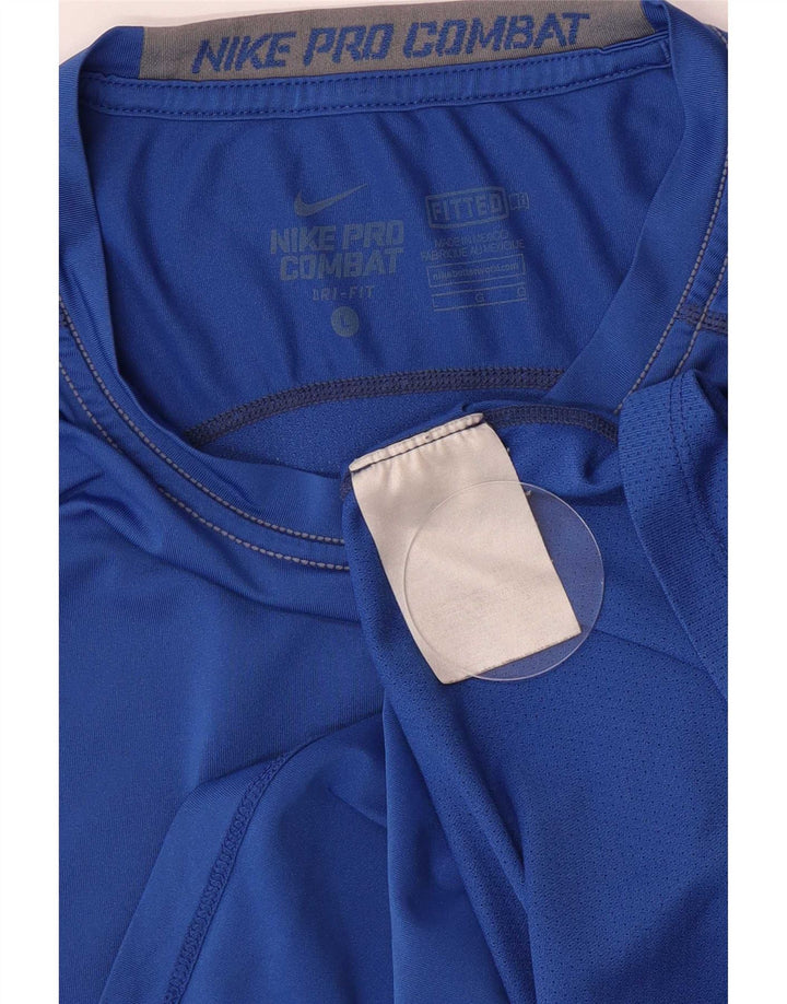 Мужская футболка Nike Dri Fit, большой синий полиэстер