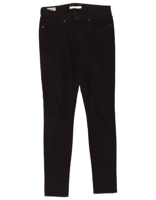 Женские джинсы скинни Levi's 711 W28 L30, черный хлопок